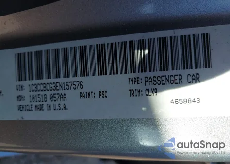 2014 Chrysler 200 Limited from USA, damaged, VIN 1C3CCBCG3EN157576